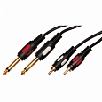  2  6.3   - 2 x RCA  OD4.0x8.0 1.5, Gold, Pro Legend