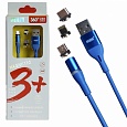  USB MRM-360 3in1 Lightning-Micro-Type-C  1200mm Blue
