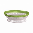 Сухарница "Семь злаков люкс" овал. (бело-зеленый) Сухарница "Семь злаков люкс" овал. (бело-зеленый)