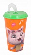 Стакан "44 котёнка" 0,5л (с крышкой и трубочкой) Стакан "44 котёнка" 0,5л (с крышкой и трубочкой)
