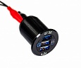  Usb   () 12V-24V 3USB () QC3.0+2,4A+2,4A