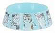 Миска для кошек "Мур-мяу" 0,3л (голубой) Миска для кошек "Мур-мяу" 0,3л (голубой)